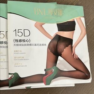 BNL Black Sheer Tights 15D